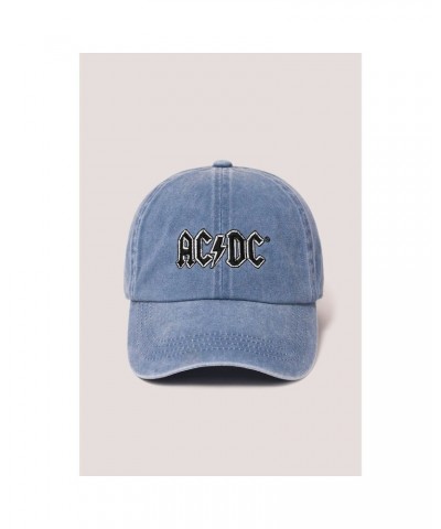 AC/DC Embroidered Pigment Wash Baseball Cap Denim $8.00 Hats