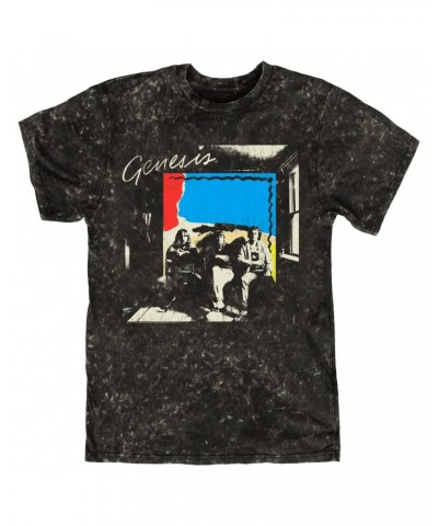 Genesis T-shirt | Group Abacab Portrait Distressed Mineral Wash Shirt $9.28 Shirts