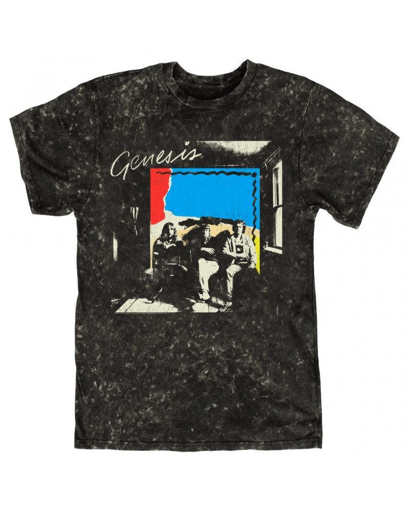 Genesis T-shirt | Group Abacab Portrait Distressed Mineral Wash Shirt $9.28 Shirts