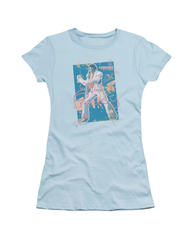 Elvis Presley Juniors Shirt | SPLATTER HAWAII Juniors T Shirt $8.50 Shirts