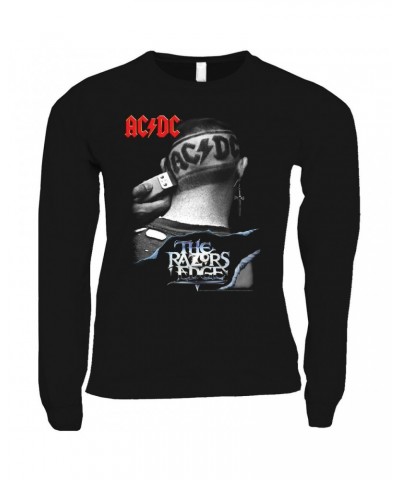 AC/DC Long Sleeve Shirt | The Razors Edge Haircut Image Shirt $12.28 Shirts