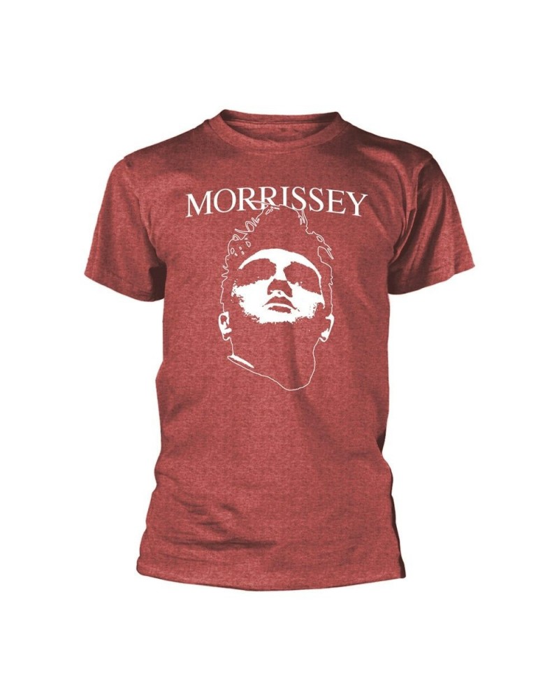 Morrissey T Shirt - Face Logo (Heather Red) $15.77 Shirts