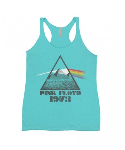 Pink Floyd Ladies' Tank Top | 1973 Dark Side Pyramid Shirt $10.42 Shirts