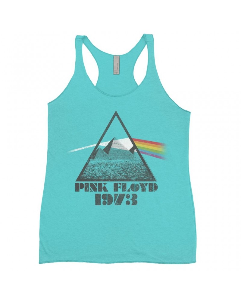 Pink Floyd Ladies' Tank Top | 1973 Dark Side Pyramid Shirt $10.42 Shirts