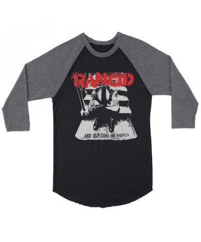 Rancid And Out Come The Wolves Raglan (Black/Grey) $13.79 Shirts