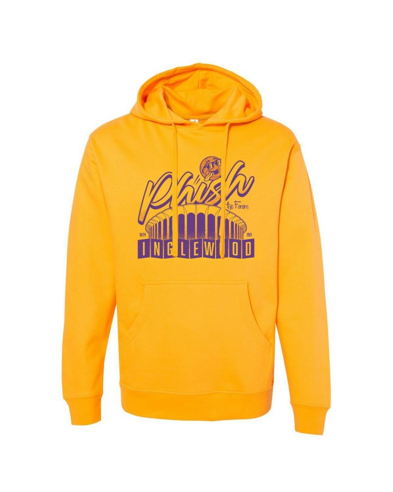 Phish Inglewood Fall Tour Pullover Hoodie on Gold [Exclusive] $16.17 Sweatshirts