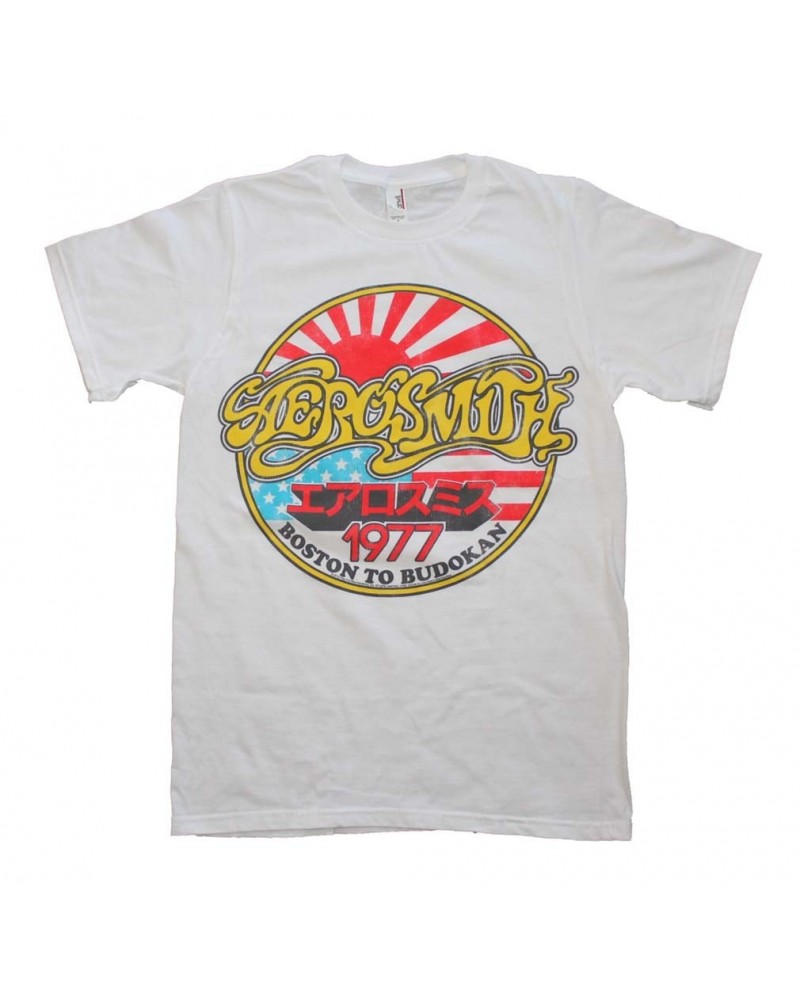 Aerosmith T Shirt | Aerosmith Boston to Budokan Vintage Inspired Slim Fit T-Shirt $8.37 Shirts