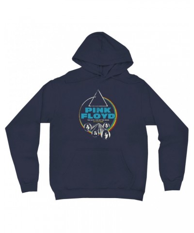 Pink Floyd Hoodie | World Tour The Dark Side Of The Moon Design Distressed Hoodie $17.98 Sweatshirts