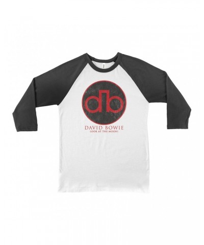 David Bowie 3/4 Sleeve Baseball Tee | Modern Logo Shirt $14.08 Shirts