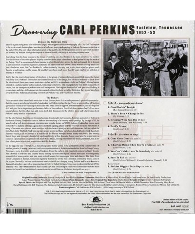 Carl Perkins LP - Discovering Carl Perkins: Eastview Tennessee 19521953 (ltd. ed.) (10") (incl. CD) $36.14 Vinyl