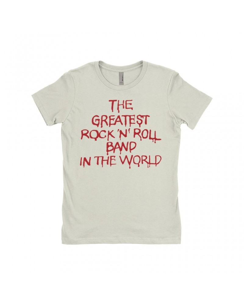 The Who Ladies' Boyfriend T-Shirt | The Greatest Band Worn By Keith Moon Shirt $10.98 Shirts