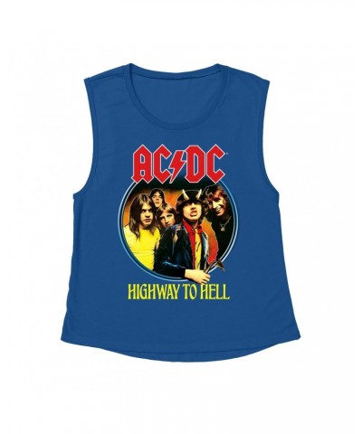 AC/DC Ladies' Muscle Tank Top | Highway To Hell Group Design Shirt $11.20 Shirts