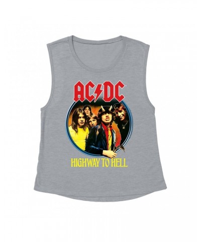 AC/DC Ladies' Muscle Tank Top | Highway To Hell Group Design Shirt $11.20 Shirts