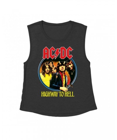 AC/DC Ladies' Muscle Tank Top | Highway To Hell Group Design Shirt $11.20 Shirts