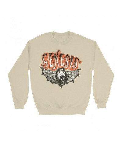 Genesis Sweatshirt | Logo With Wings Image Distressed Sweatshirt $16.08 Sweatshirts