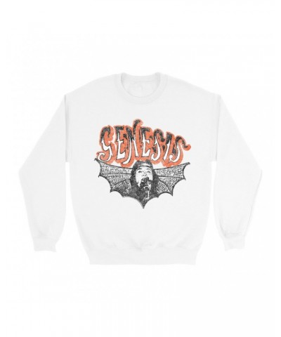 Genesis Sweatshirt | Logo With Wings Image Distressed Sweatshirt $16.08 Sweatshirts