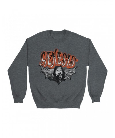 Genesis Sweatshirt | Logo With Wings Image Distressed Sweatshirt $16.08 Sweatshirts