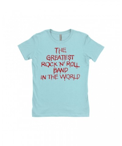 The Who Ladies' Boyfriend T-Shirt | The Greatest Band Worn By Keith Moon Shirt $10.98 Shirts