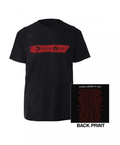 Depeche Mode Logo/US Dates Black T-shirt $12.60 Shirts