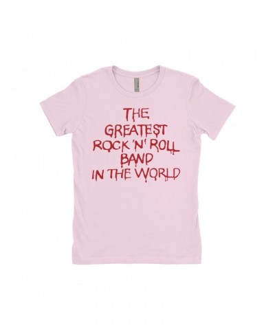 The Who Ladies' Boyfriend T-Shirt | The Greatest Band Worn By Keith Moon Shirt $10.98 Shirts