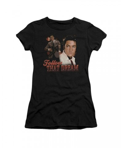 Elvis Presley Juniors Shirt | FOLLOW THAT DREAM Juniors T Shirt $5.94 Shirts