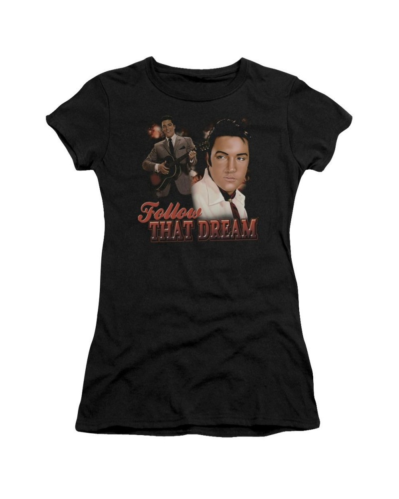 Elvis Presley Juniors Shirt | FOLLOW THAT DREAM Juniors T Shirt $5.94 Shirts