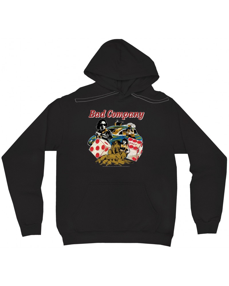 Bad Company Hoodie | Rock n' Roll Fantasy '79 Collage Hoodie $16.38 Sweatshirts