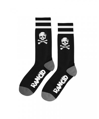 Rancid D-Skull Socks (Black/White/Grey) $5.37 Footware