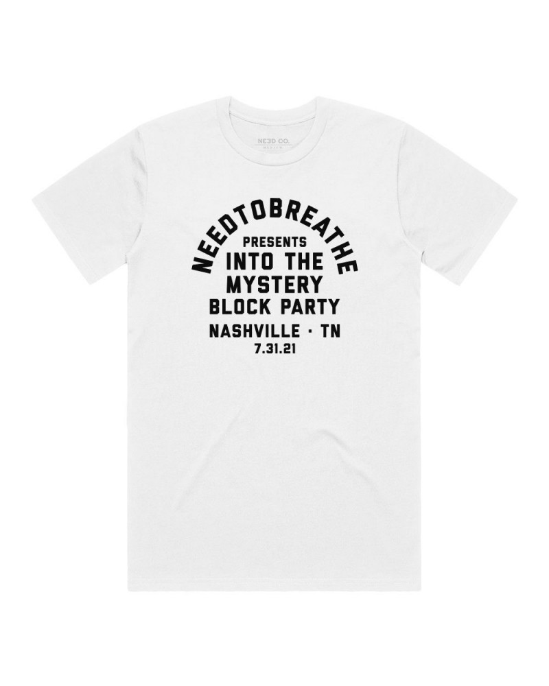 NEEDTOBREATHE Into The Mystery Block Party Tee - White $4.60 Shirts